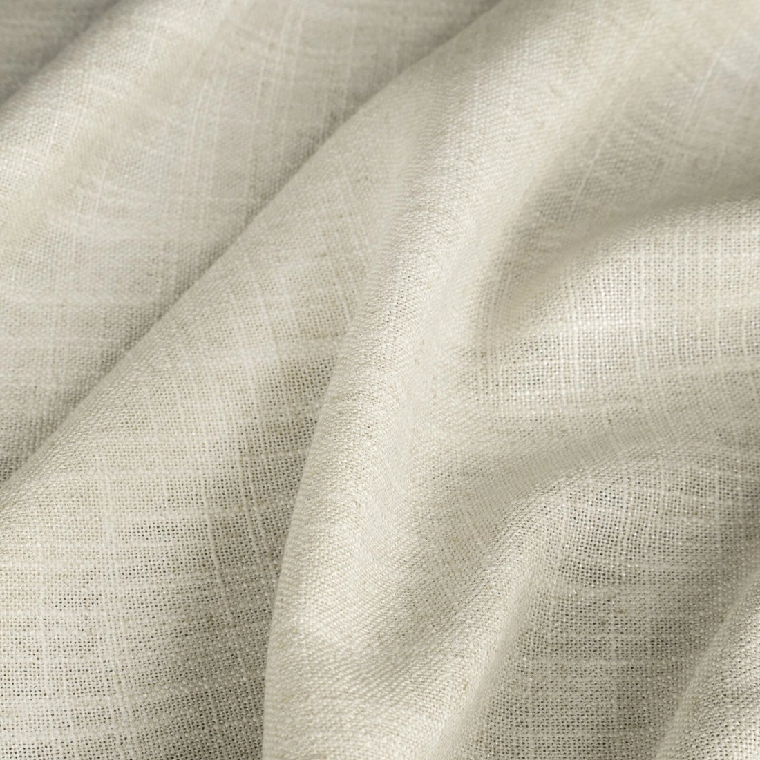 Záves 140x270 cm polyesterový s ľanom tmavobéžový strieborný na riasiacu pásku ROSI