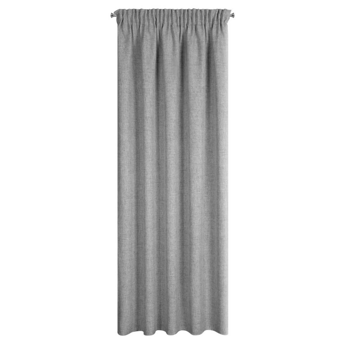 Záves 140x270 cm polyesterový strieborný na riasiacu pásku JULA2