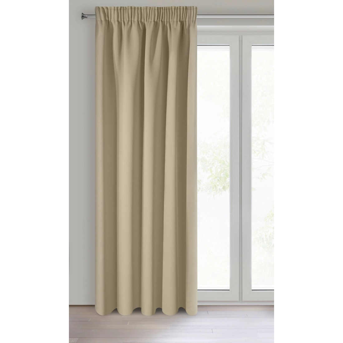 Záves 140x270 cm polyestr zaciemňujúci béžový na riasiacu pásku PARISA Design 91