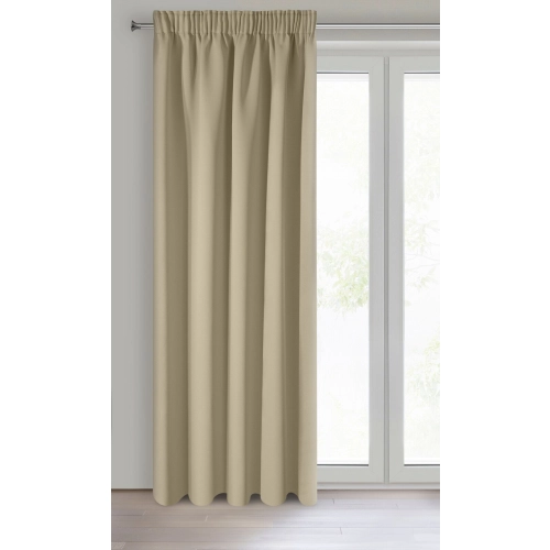 Závěs 140x270 cm zatemňující polyesterový béžový na řasicí pásku PARISA Design 91