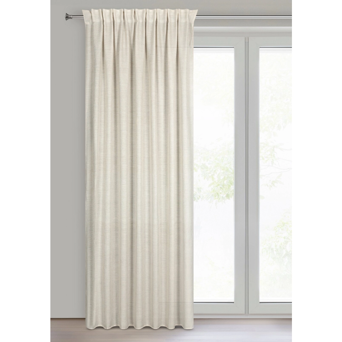 Záves 140x270 cm prírodný na riasiacu pásku ETNA