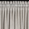 Záves 140x270 cm sčesávaný s lienovým vzhľadom, sieťovaný, s tunelom na tyč, sivý