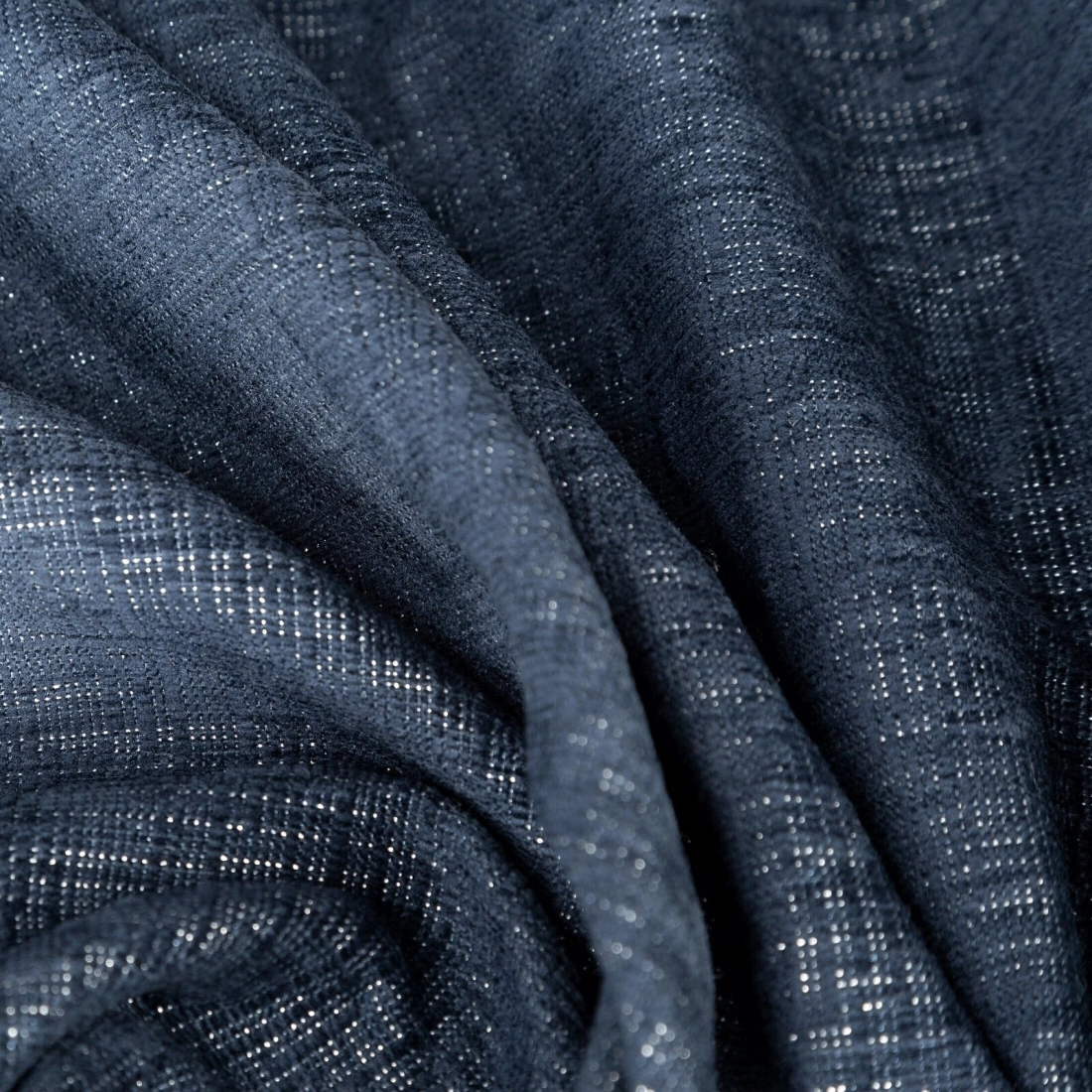 Záves 140x270 cm sietkovaný melírovaný tmavomodrý na riasiacu pásku PALERMO 1 Terra Collection