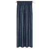 Záves 140x270 cm sietkovaný melírovaný tmavomodrý na riasiacu pásku PALERMO 1 Terra Collection