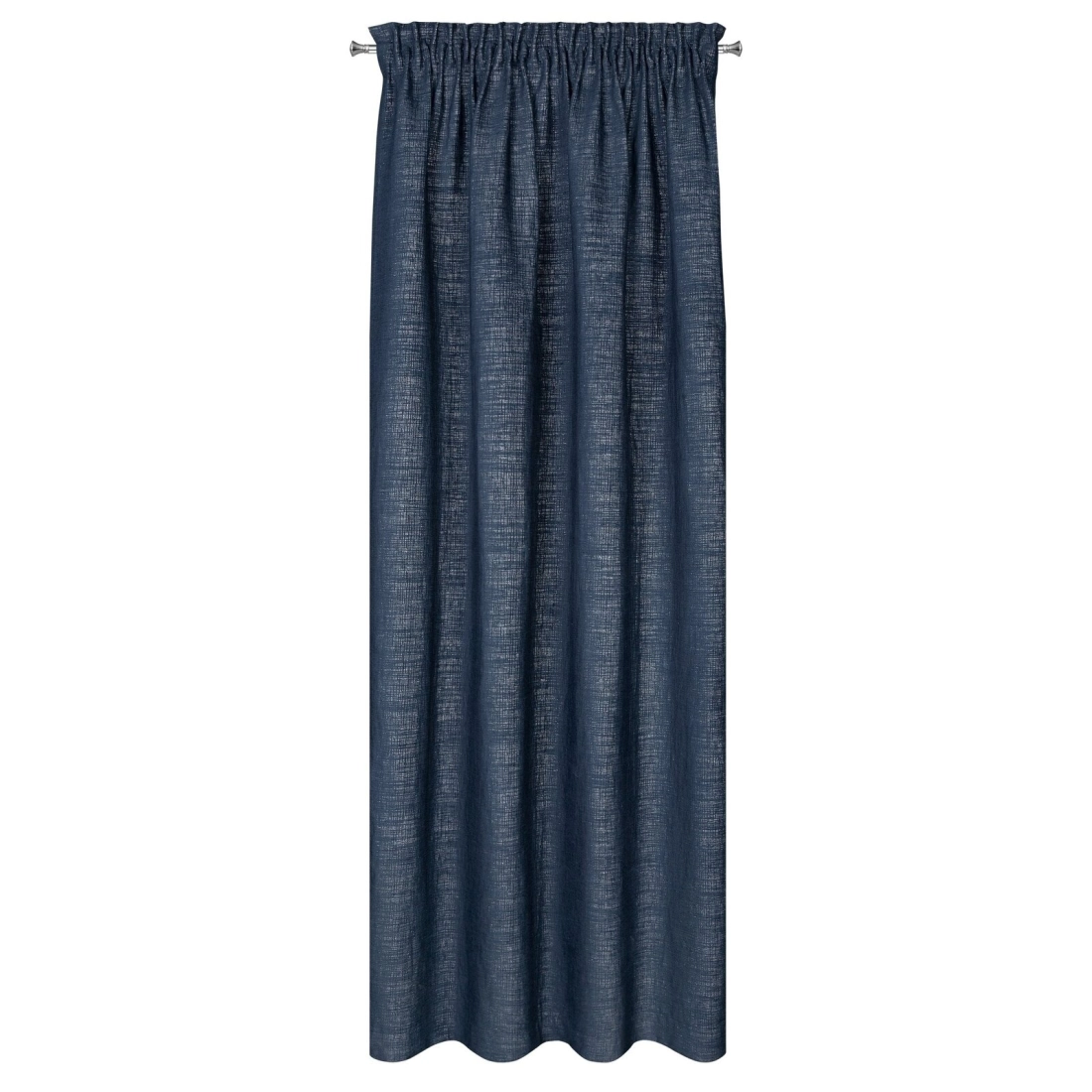 Záves 140x270 cm sietkovaný melírovaný tmavomodrý na riasiacu pásku PALERMO 1 Terra Collection
