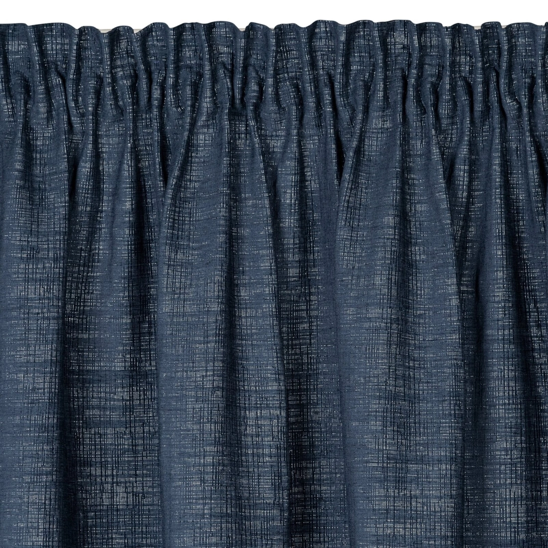 Záves 140x270 cm sietkovaný melírovaný tmavomodrý na riasiacu pásku PALERMO 1 Terra Collection