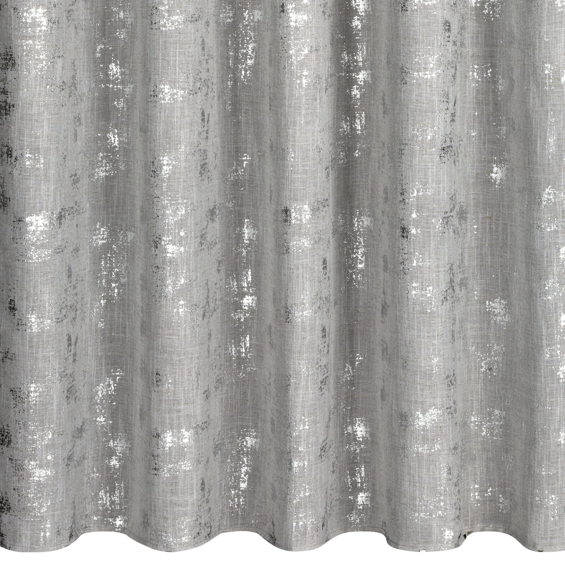 Záves 140x270 cm so zmesou ľanu strieborný na riasiacu pásku INES