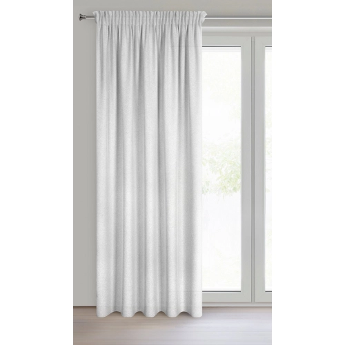 Záves 140x270 cm strieborný na riasiacu pásku ERIS