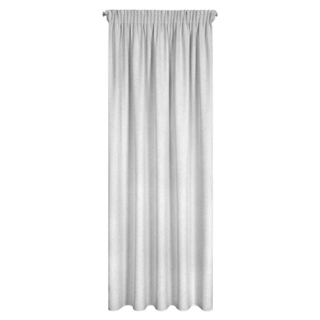 Záves 140x270 cm strieborný na riasiacu pásku ERIS