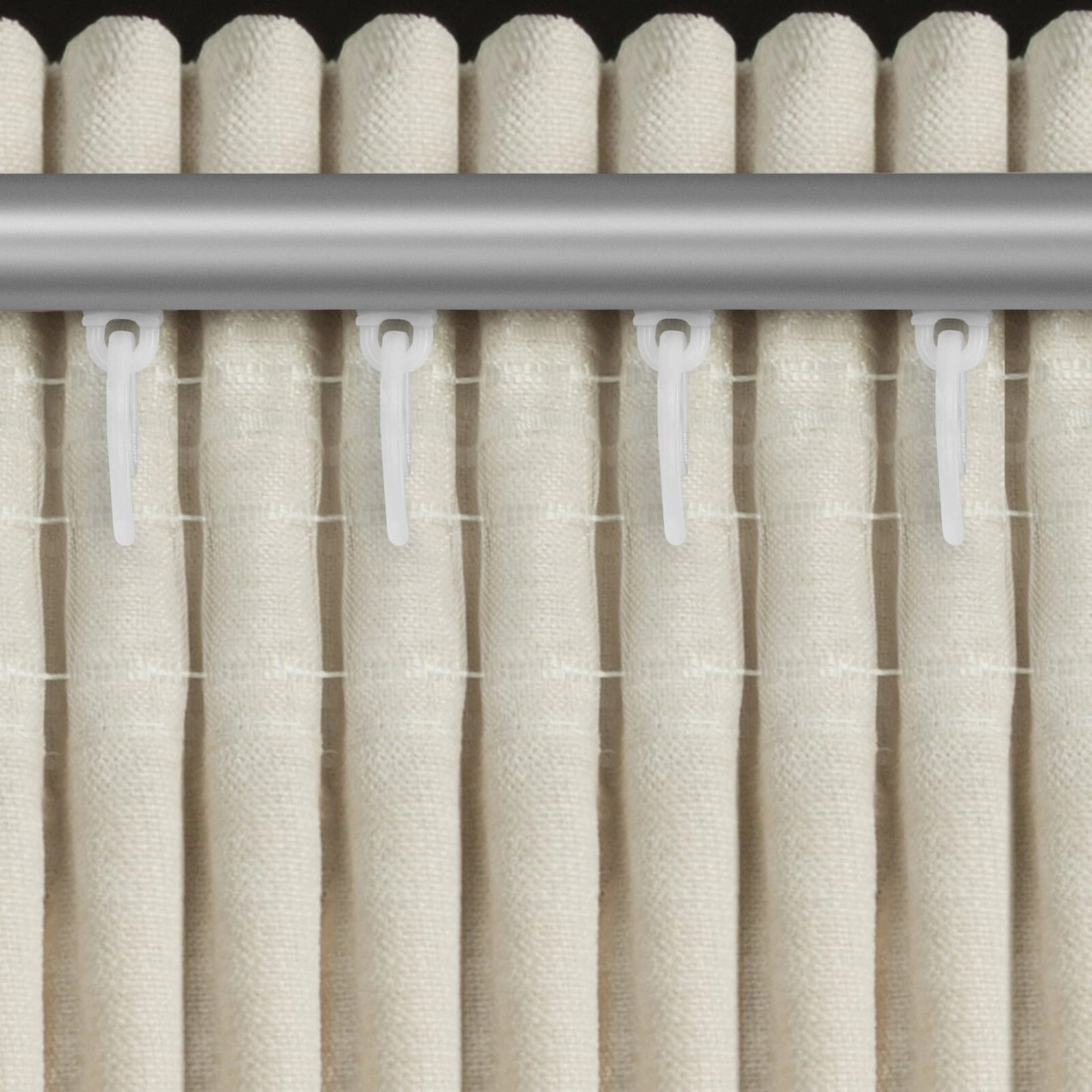 Záves 140x270 cm svetlobéžový szenilový na riasiacu pásku VANI