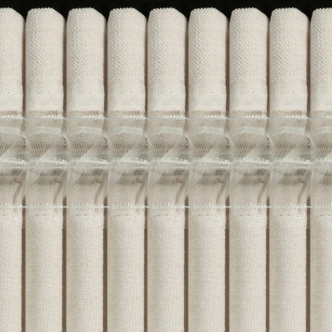 Záves 140x270 cm svetlobéžový szenilový na riasiacu pásku VANI