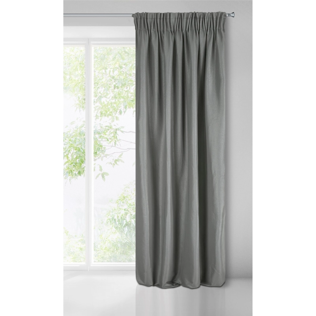 Záves 140x270 cm tmavobéžový na riasiacu pásku AGGIE