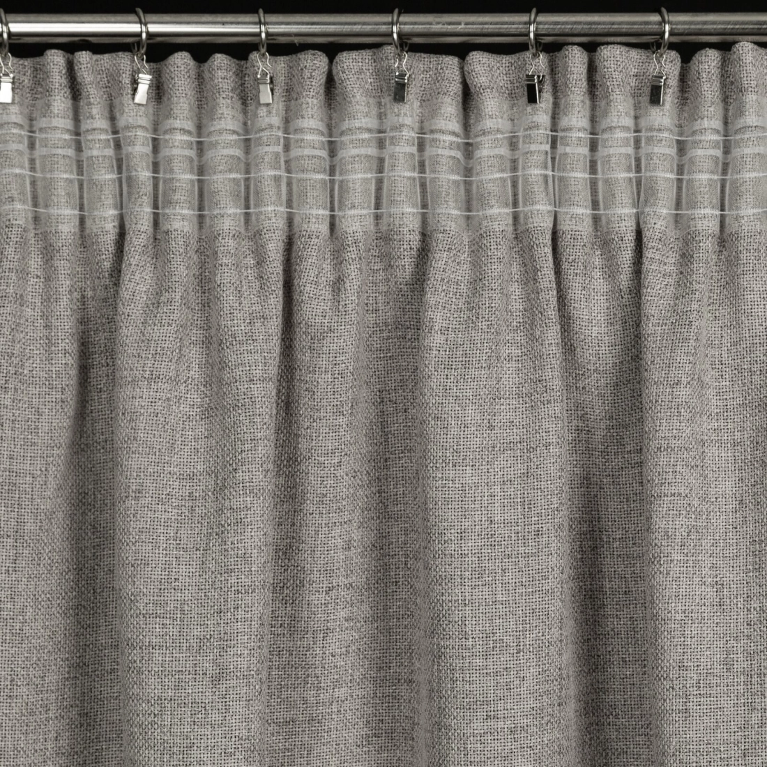 Závěs 140x270 cm tmavě béžový na řasicí pásku JULA2