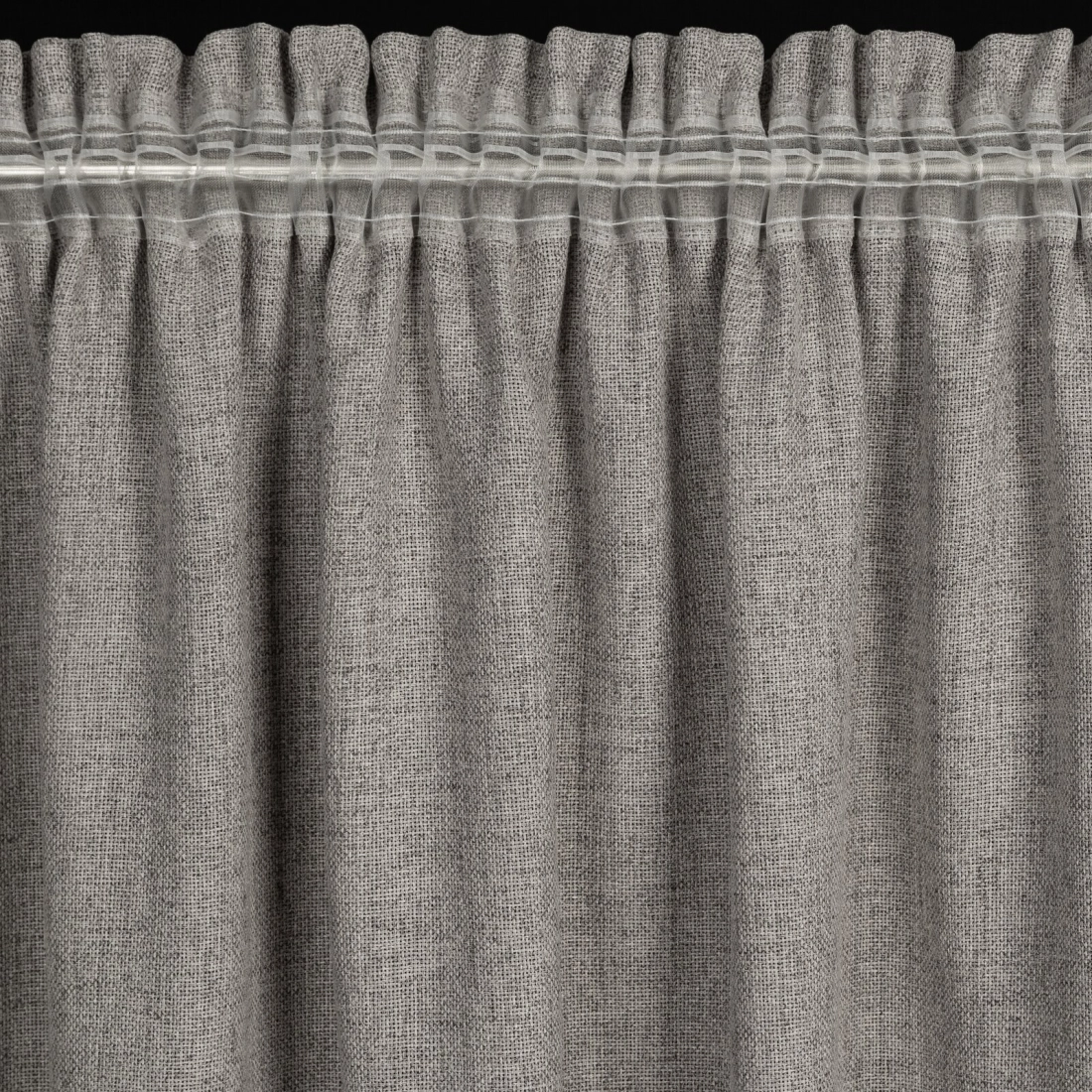 Závěs 140x270 cm tmavě béžový na řasicí pásku JULA2