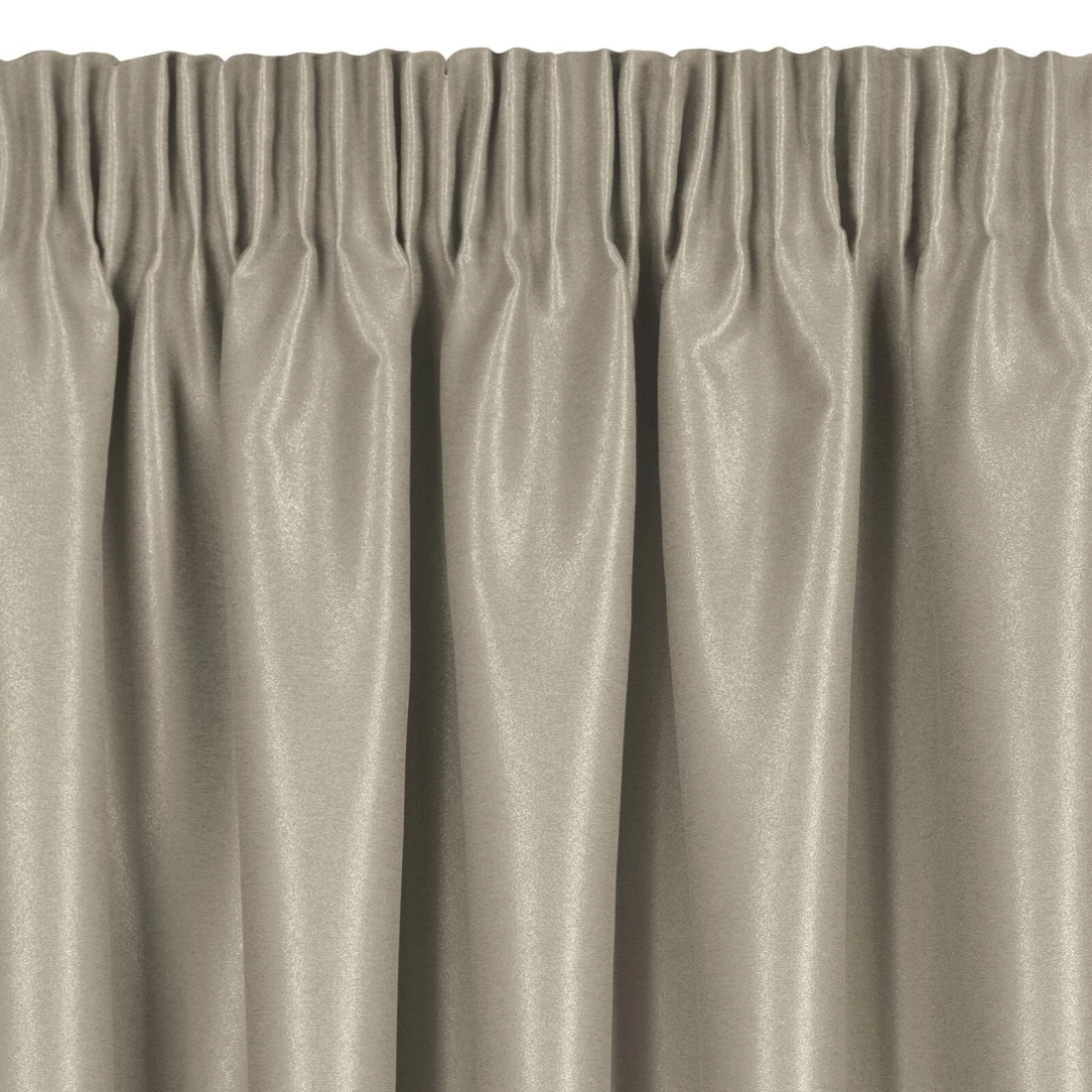 Záves 140x270 cm tmavobéžový na riasiacu pásku SELINA