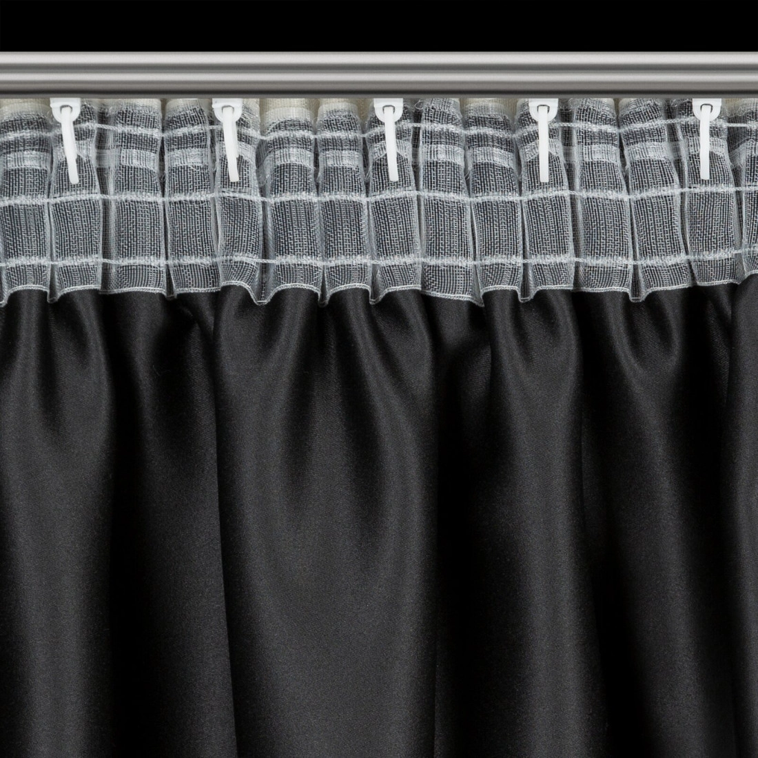 Záves 140x270 cm tmavobéžový na riasiacu pásku SELINA