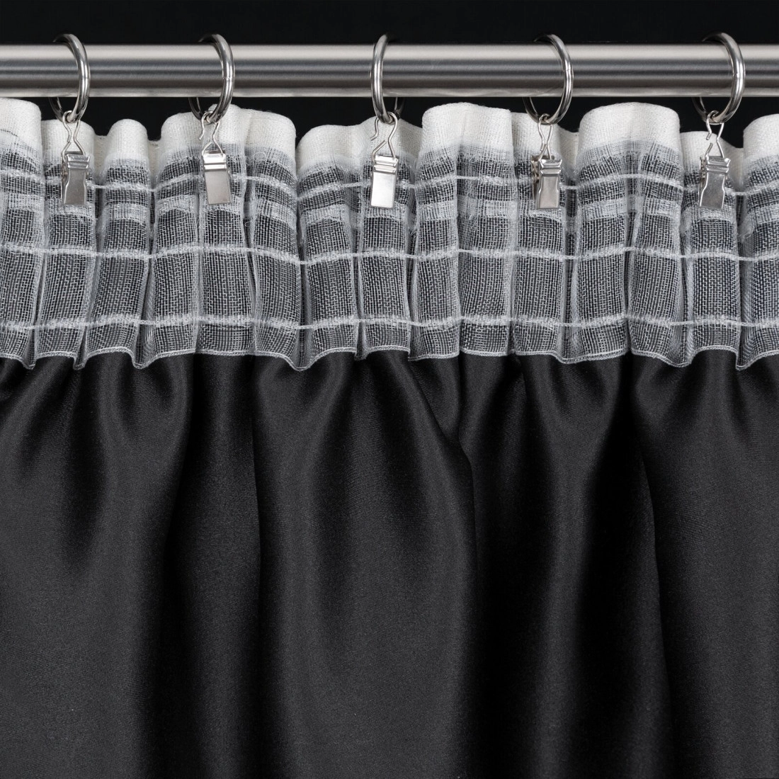 Záves 140x270 cm tmavobéžový na riasiacu pásku SELINA