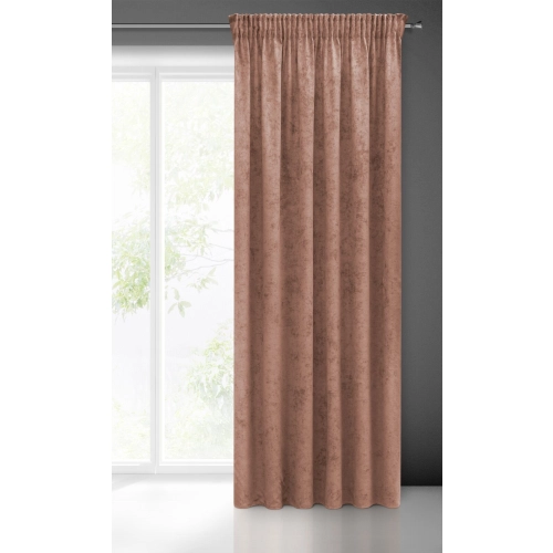 Záves 140x270 cm tmavoružový na riasiacu pásku ANISA