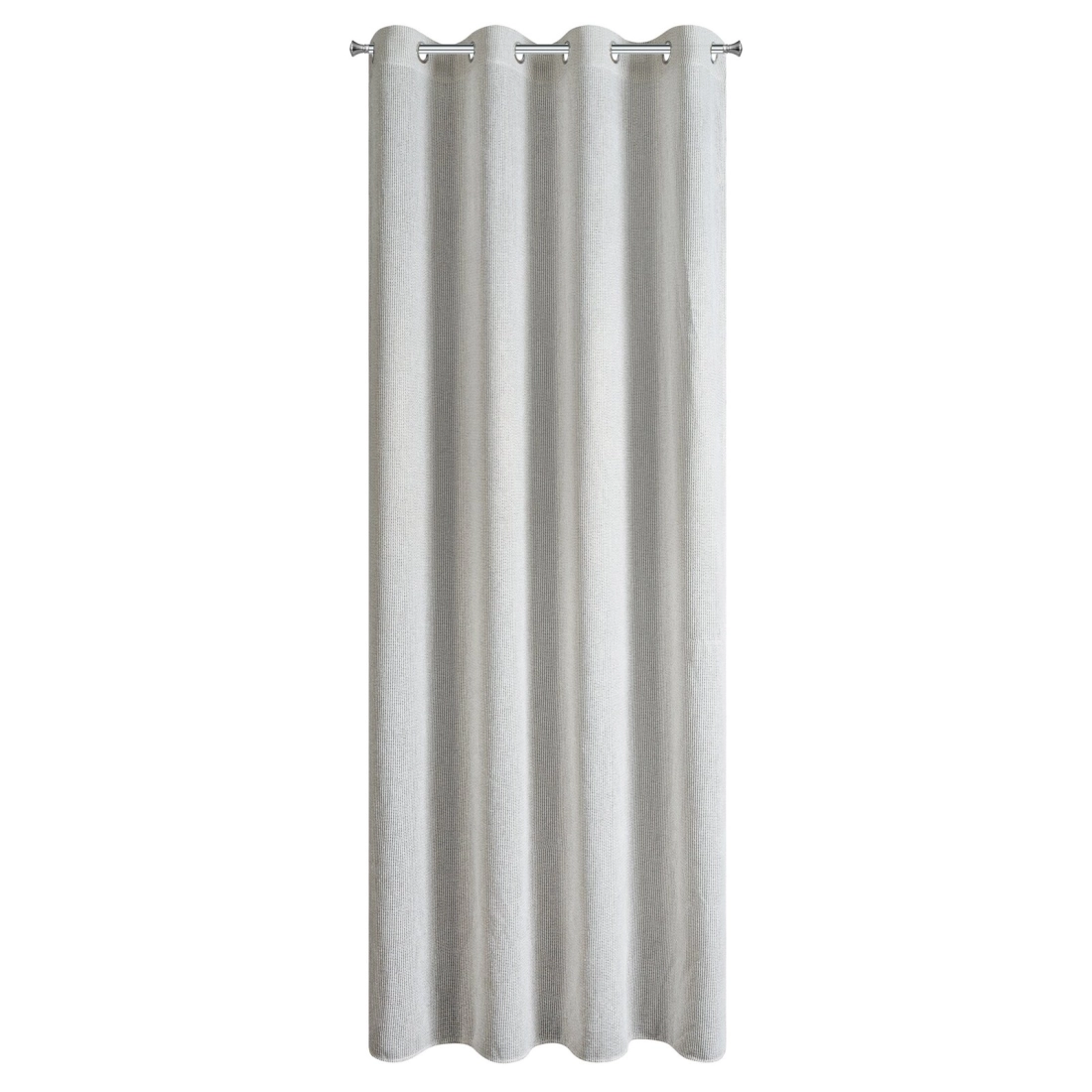 Záves 140x270 cm z polyesterovej sieťoviny prírodný medený na kovové krúžky ABBY