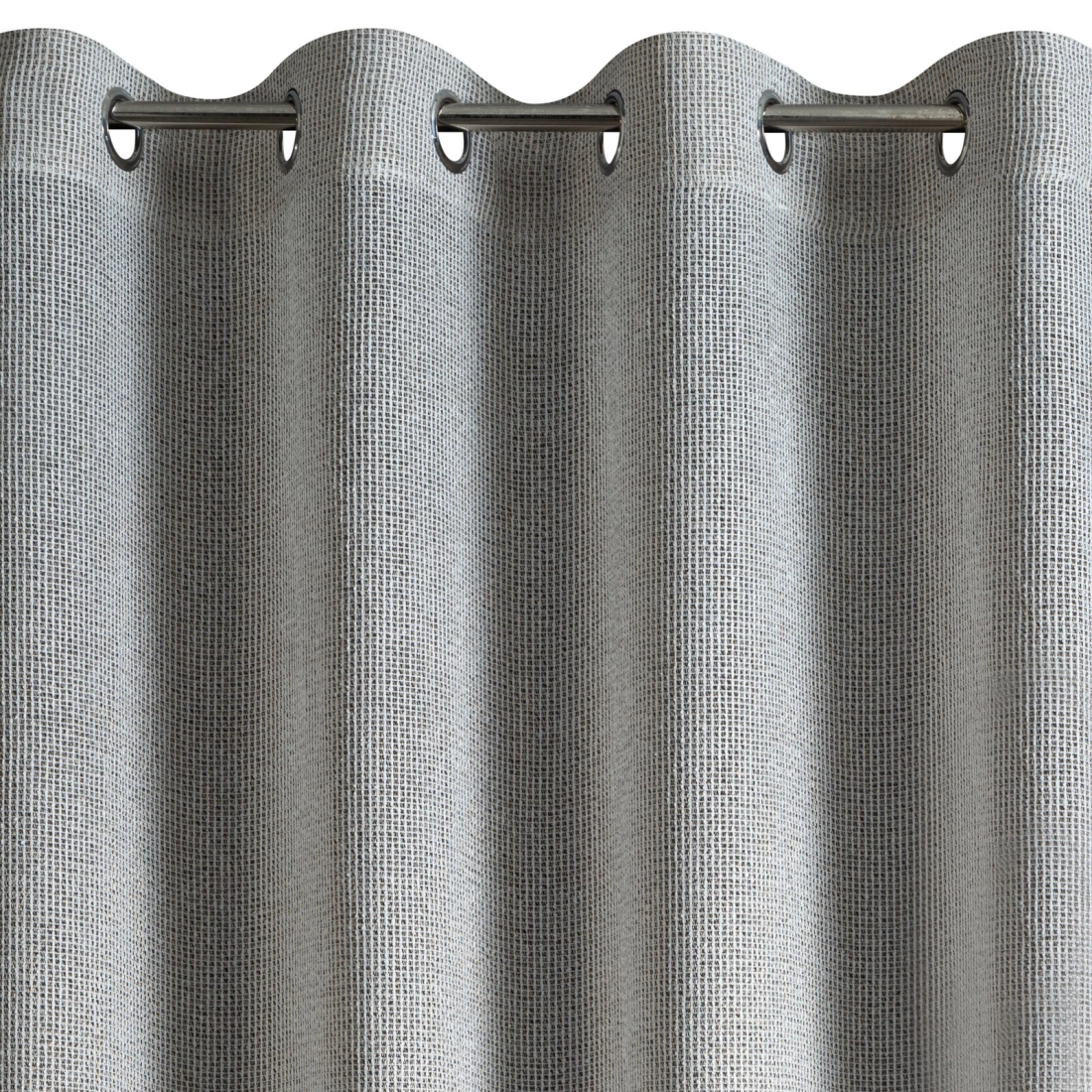 Záves 140x270 cm z polyesterovej sieťoviny prírodný medený na kovové krúžky ABBY