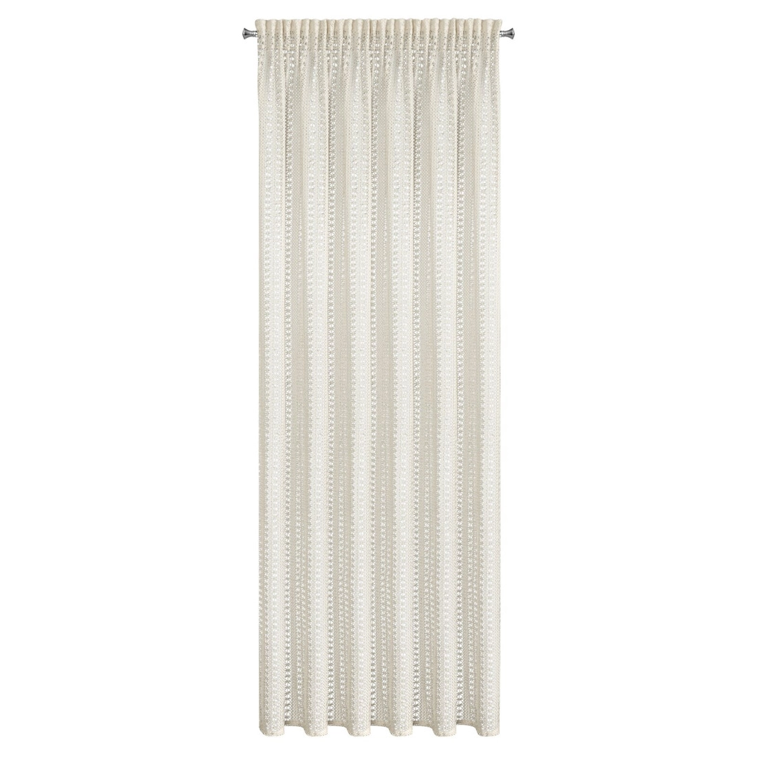 Záves 140x270 cm z prírodnej sieťoviny na riasiacu pásku a tunel BONITA