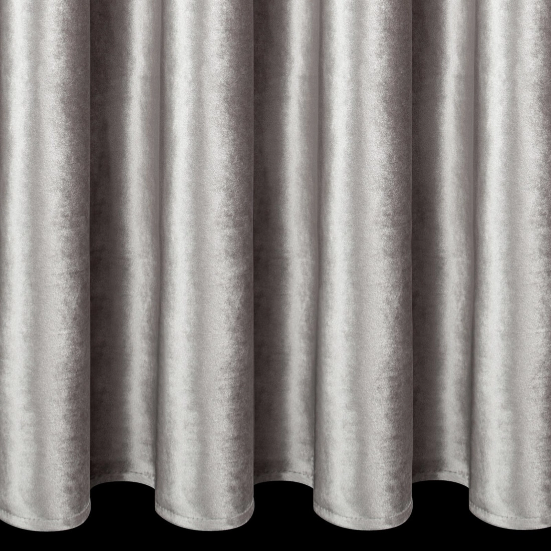 Záves 140x270 cm zamatový béžový na riasiacu pásku CAMERON