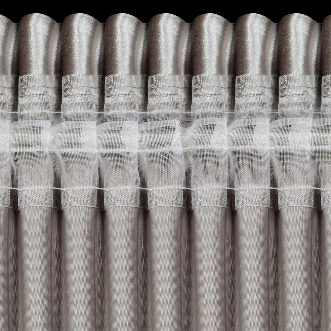 Záves 140x270 cm zamatový béžový na riasiacu pásku CAMERON