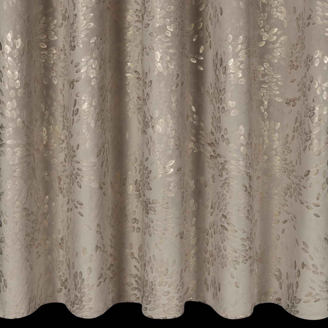 Záves 140x270 cm zamatový béžový na riasiacu pásku FELIS