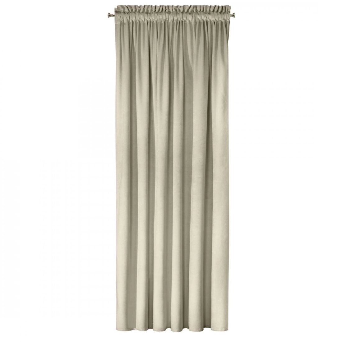 Závěs 140x270 cm sametový béžový na řasicí pásku ROSA Design 91