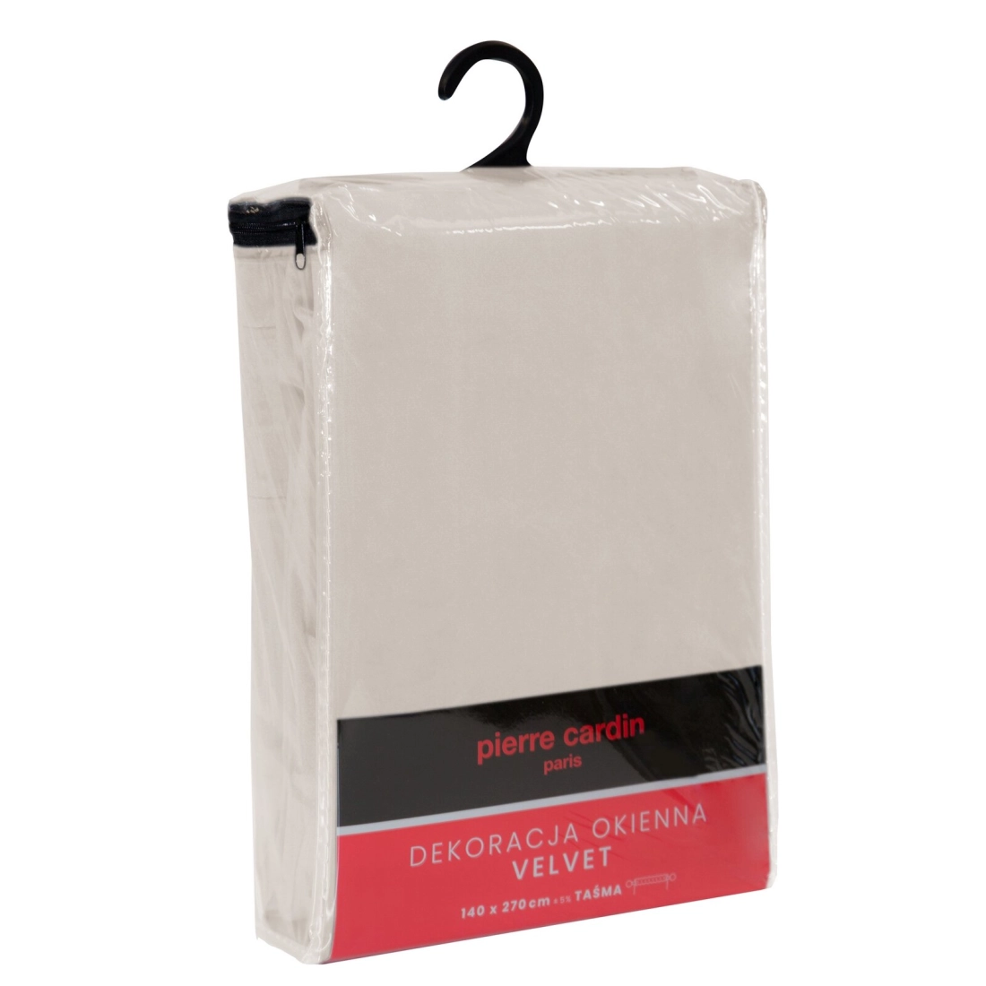 Závěs 140x270 cm sametový béžový na řasicí pásku SIBEL Pierre Cardin