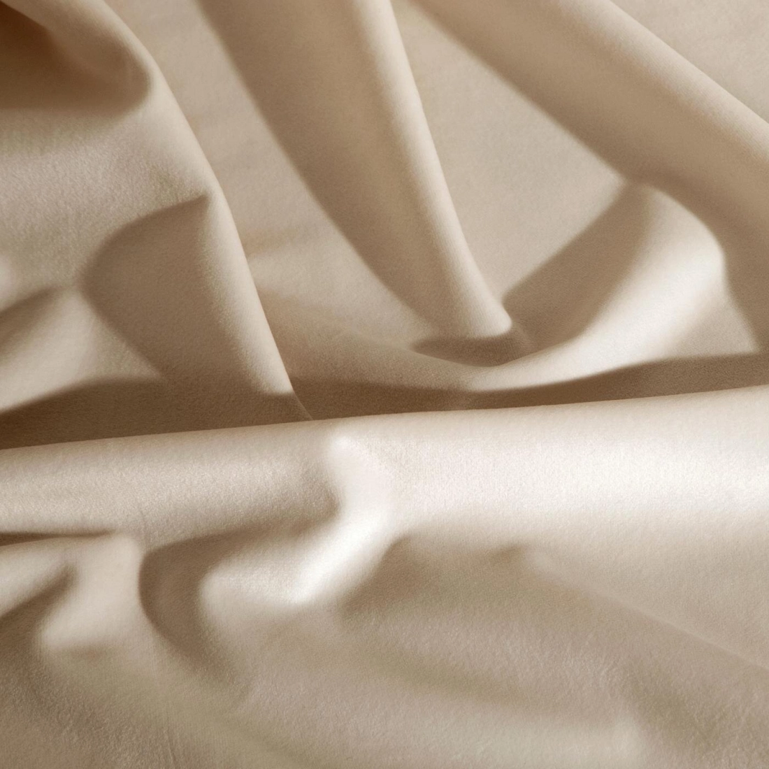 Záves 140x270 cm zamatový béžový na riasiacu pásku VILLA