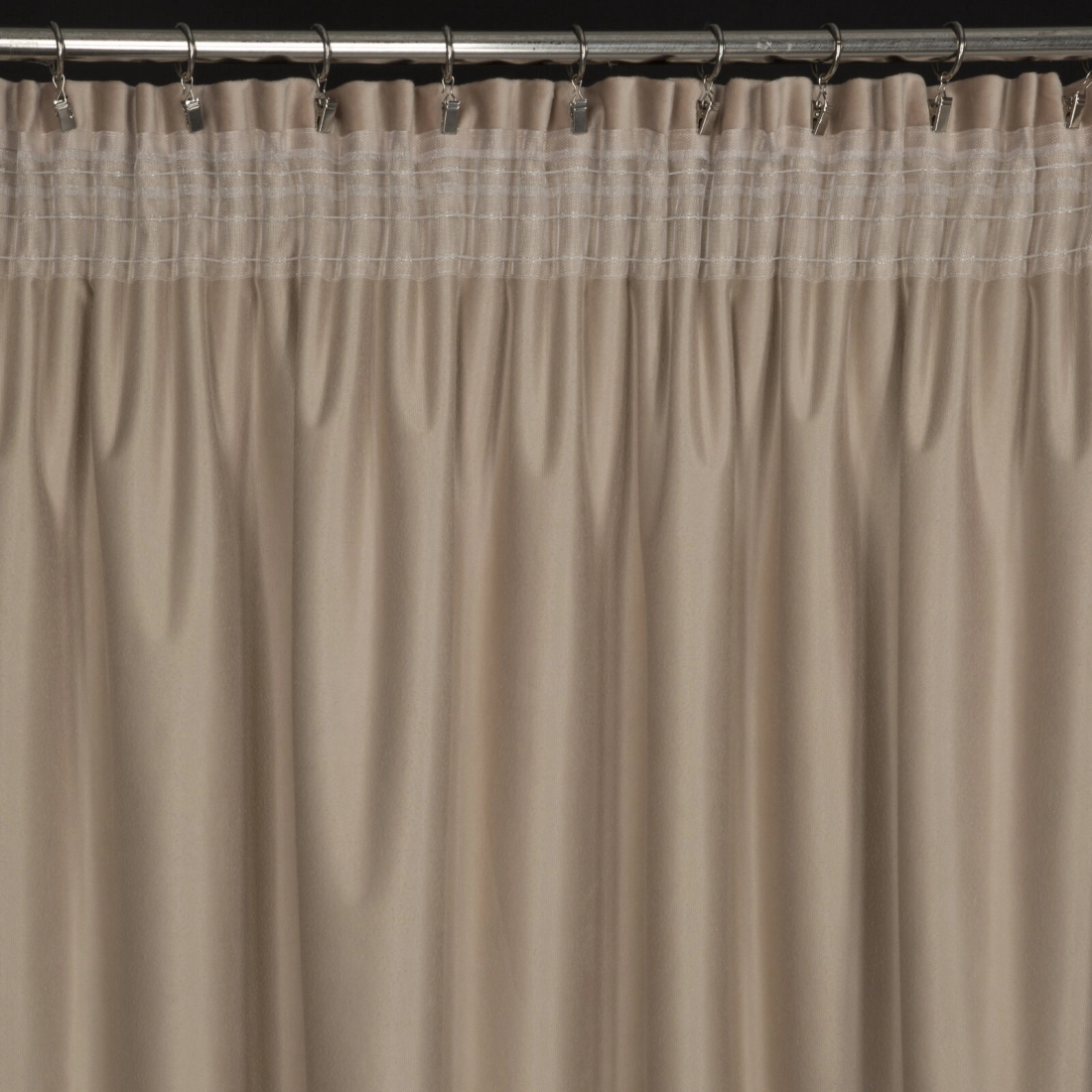 Záves 140x270 cm zamatový béžový šampanský na riasiacu pásku MARIELA