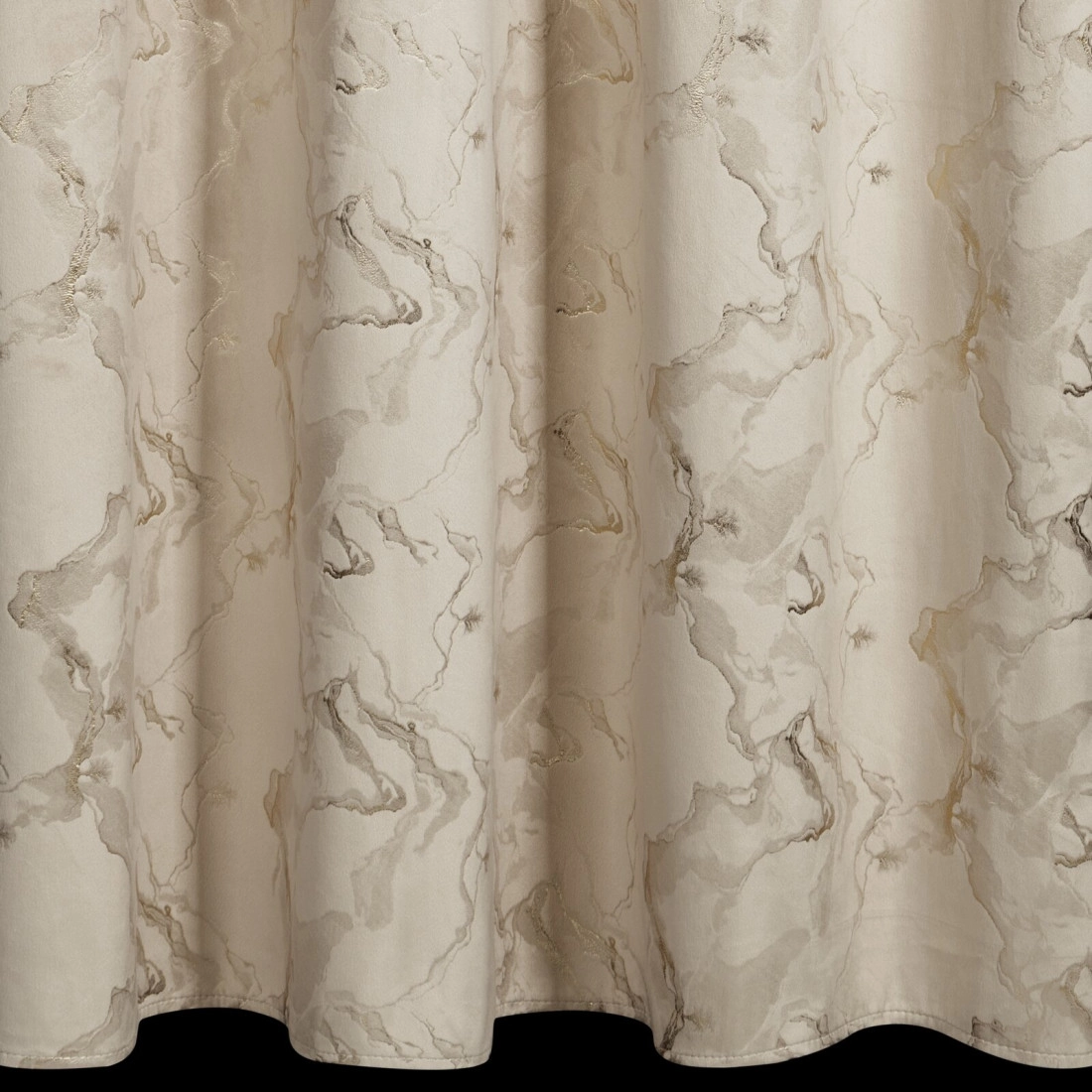 Závěs 140x270 cm sametový béžový šampaň na řasicí pásku RAJA