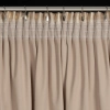 Záves 140x270 cm zamatový béžový šampanský na riasiacu pásku RENIA