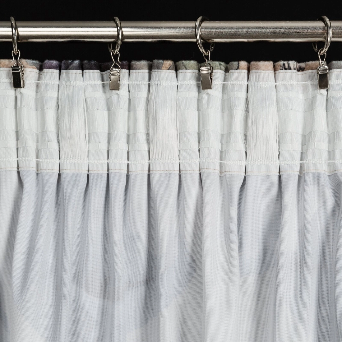 Záves 140x270 cm zamatový béžový, zelený na riasiacu pásku LOTOS