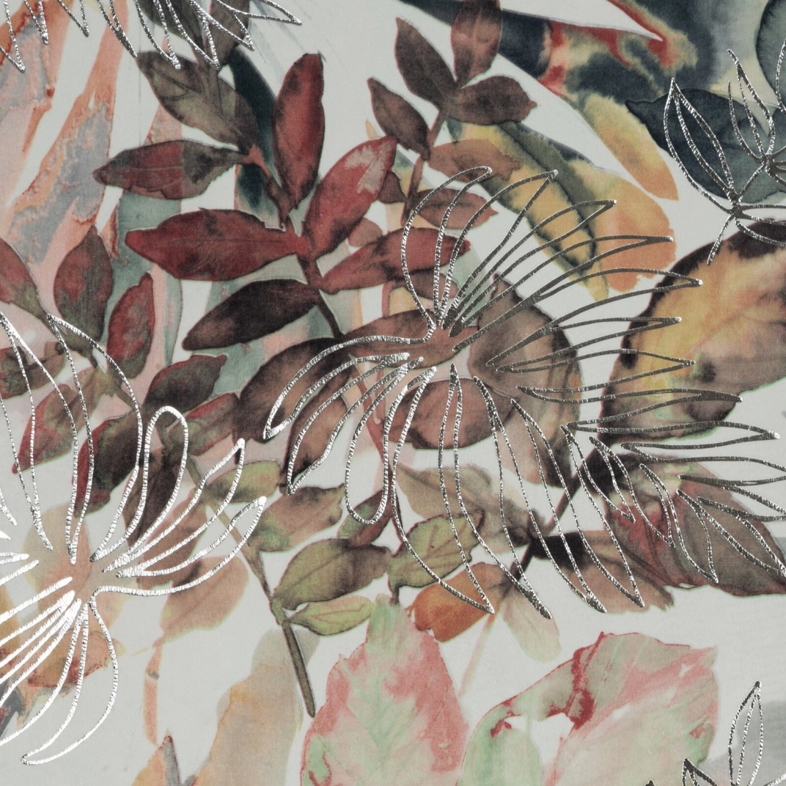 Záves 140x270 cm zamatový bielo hrdzavý na riasiacu pásku ARINA