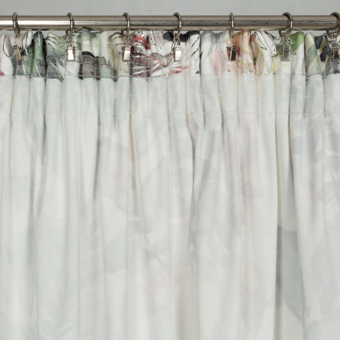 Záves 140x270 cm zamatový bielo hrdzavý na riasiacu pásku ARINA