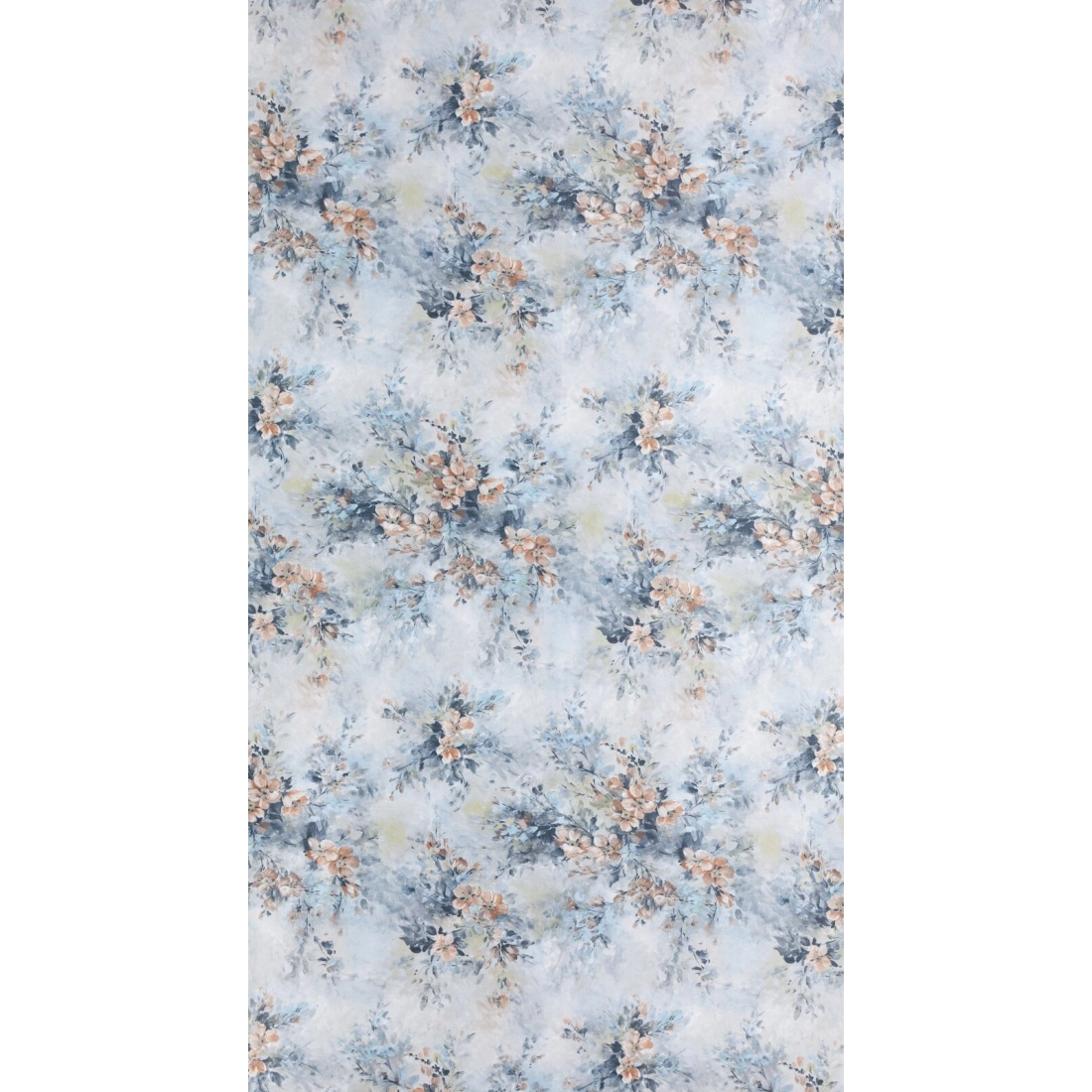 Záves 140x270 cm zamatový bielo-modrý na riasiacu pásku MARISA