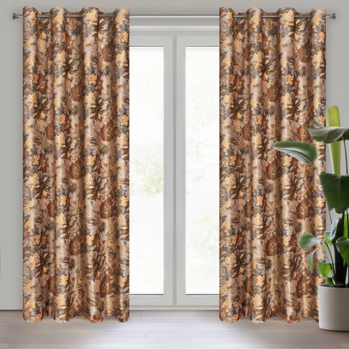 Záves 140x270 cm zamatový bielo-muštičný na riasiacu pásku ALISON