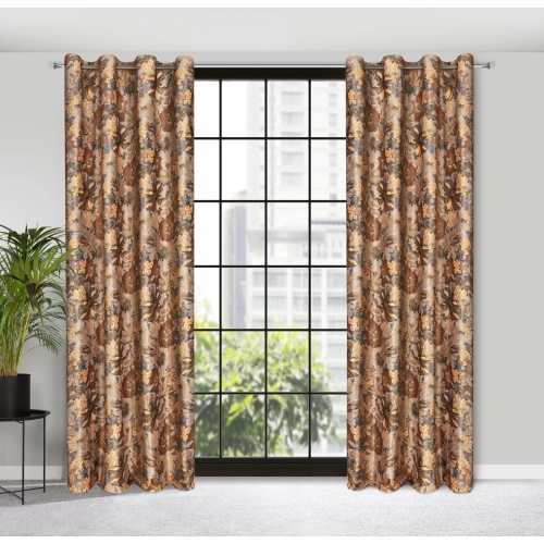 Záves 140x270 cm zamatový bielo-muštičný na riasiacu pásku ALISON