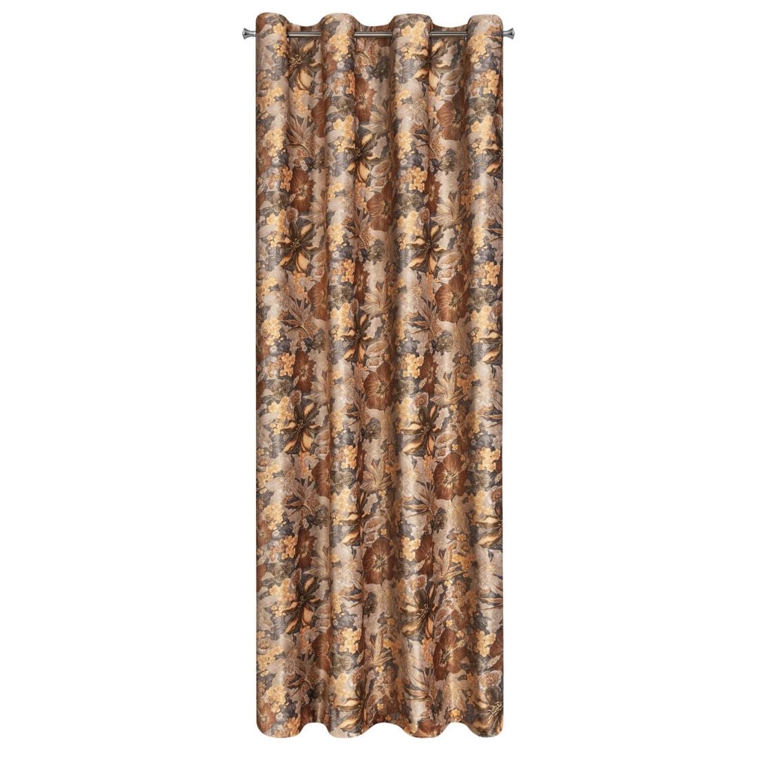 Záves 140x270 cm zamatový bielo-muštičný na riasiacu pásku ALISON