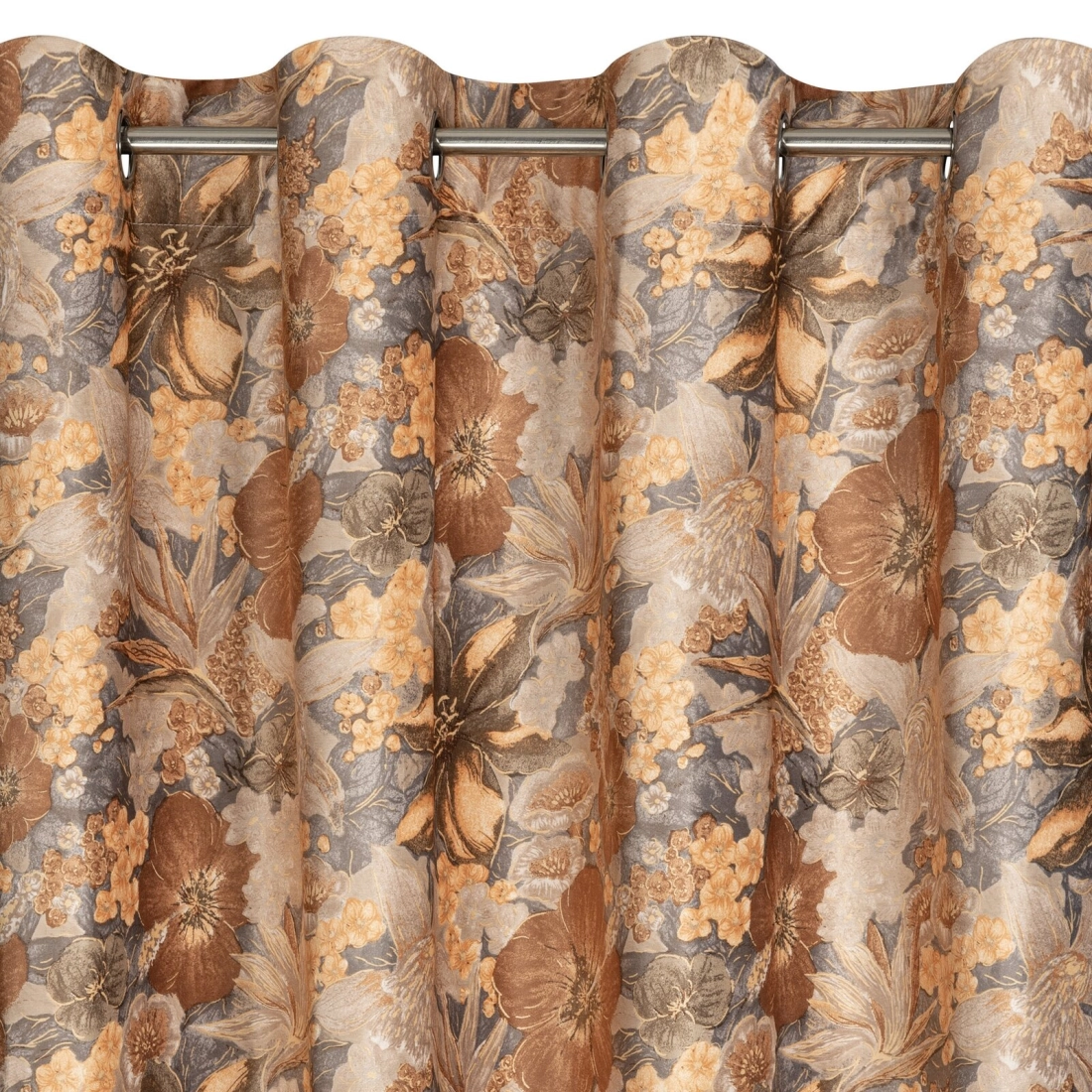 Záves 140x270 cm zamatový bielo-muštičný na riasiacu pásku ALISON