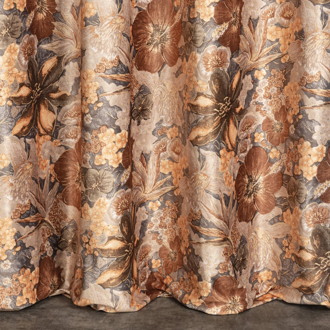 Záves 140x270 cm zamatový bielo-muštičný na riasiacu pásku ALISON