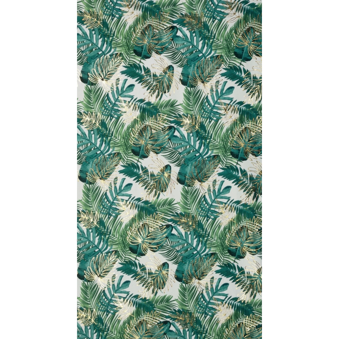 Záves 140x270 cm zamatový bielo-zelený na riasiacu pásku DAVOS