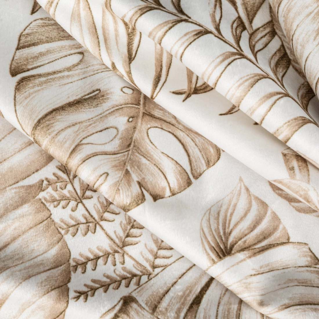 Záves 140x270 cm zamatový biely, béžový na riasiacu pásku SABA