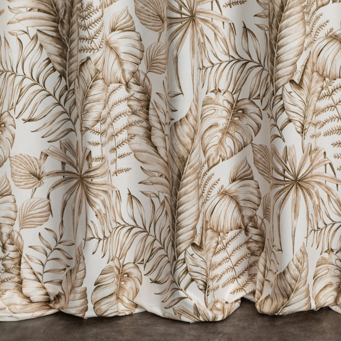 Záves 140x270 cm zamatový biely, béžový na riasiacu pásku SABA