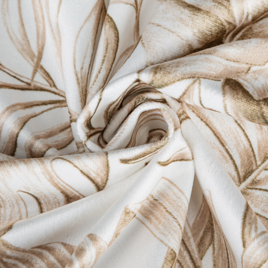 Záves 140x270 cm zamatový biely, béžový na riasiacu pásku SABA