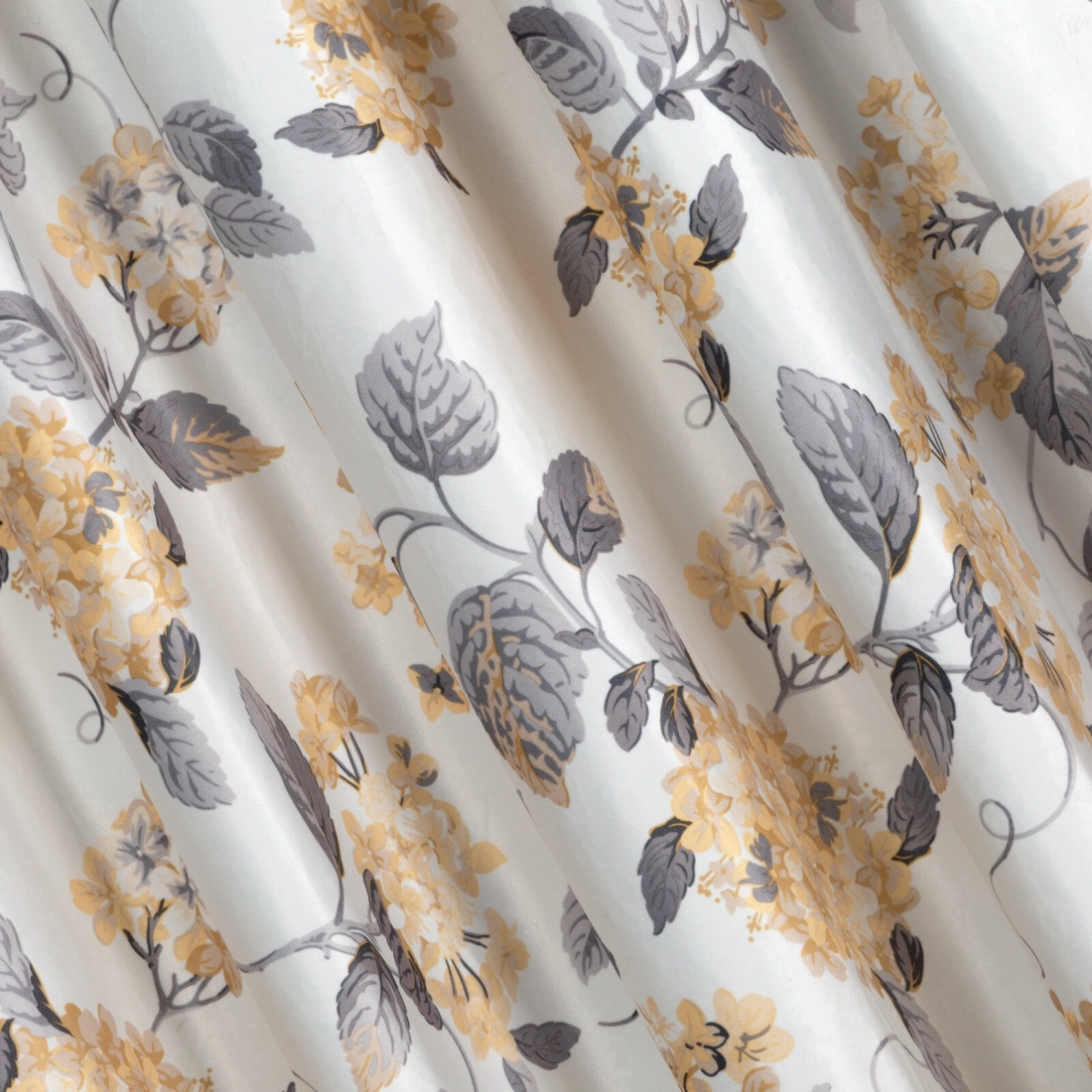 Záves 140x270 cm zamatový biely, horčicový na riasiacu pásku ALISON