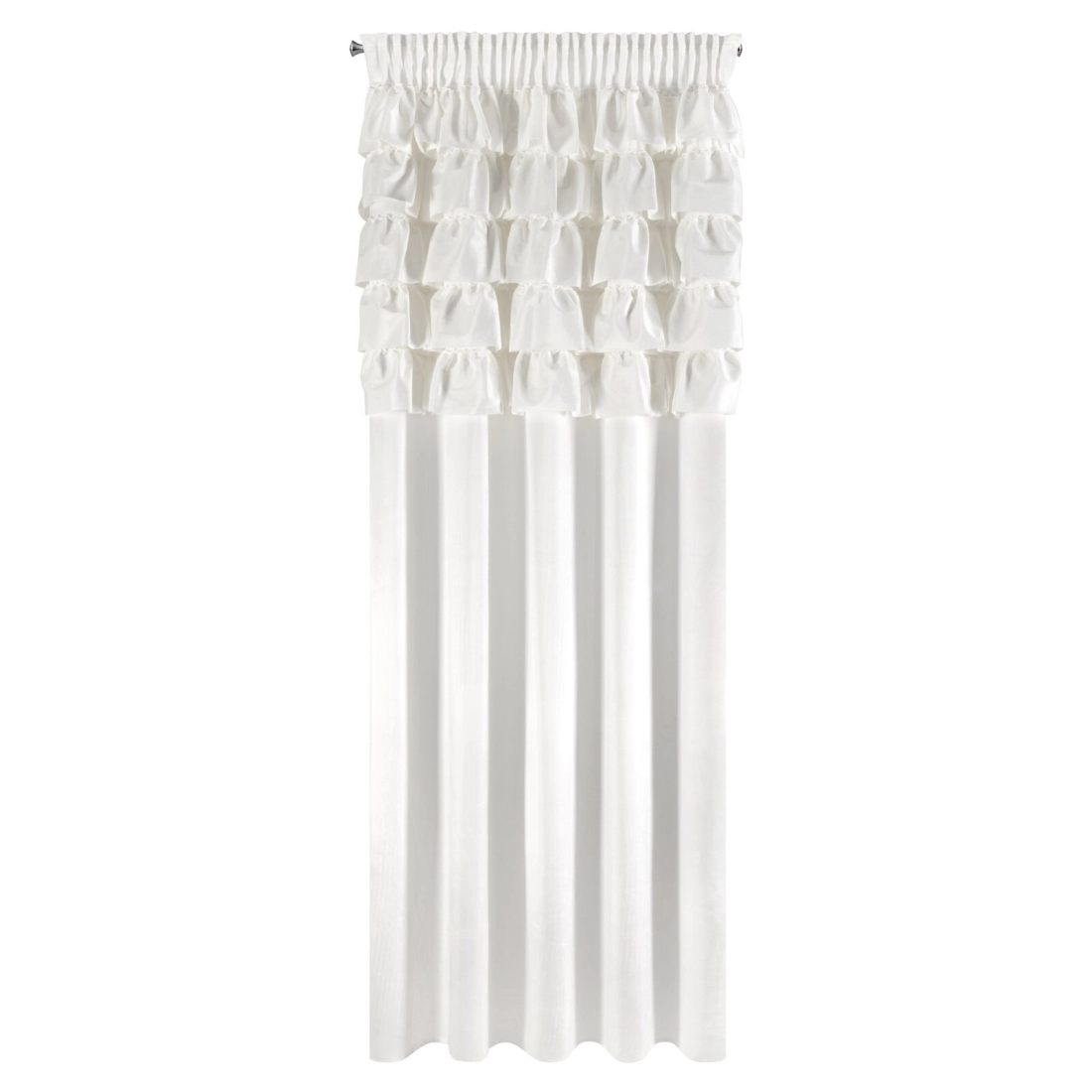 Záves 140x270 cm zamatový biely na riasiacu pásku AURA