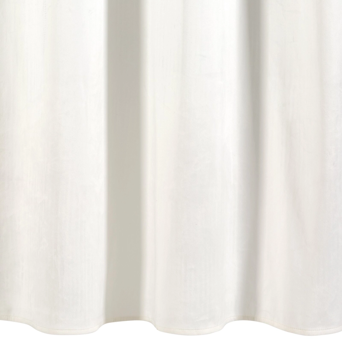 Záves 140x270 cm zamatový biely na riasiacu pásku AURA